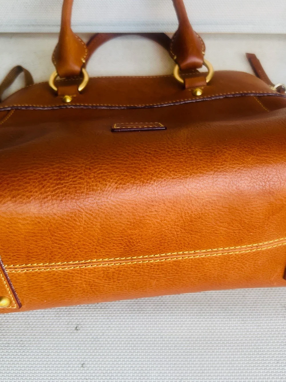 NWT Dooney & Bourke Florentine Cameron Leather Satchel (458$ Retail)